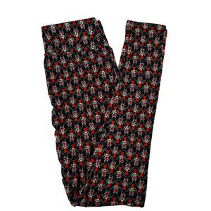 LuLaRoe BUGS Beetles Scarabs Black Red Gray Green Leggings One Size OS new